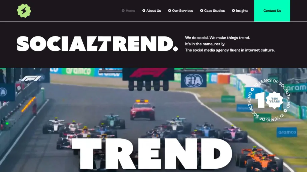 Socialtrend website homepage